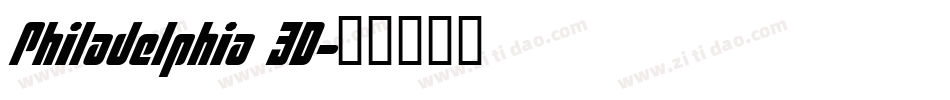 Philadelphia 3D字体转换